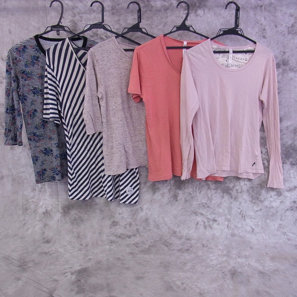 実際に弊社で買取させて頂いた☆glamb/グラム カートコバーン/ポケット付き/ヘンリーネックボーダー花柄 Tシャツ等 5点SETの画像 0枚目