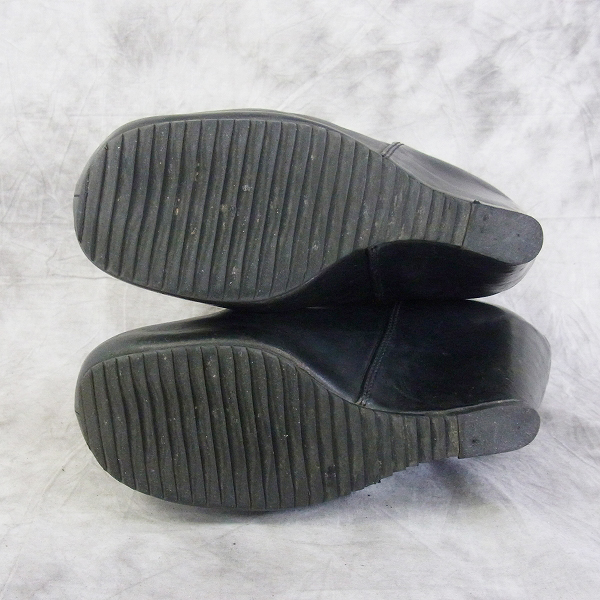 実際に弊社で買取させて頂いたRICK OWENS/リックオウエンス バックジップ ウェッジソールブーツ/41の画像 2枚目