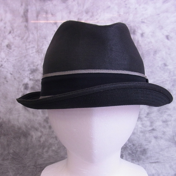 実際に弊社で買取させて頂いたBorsalino/ボルサリーノ リネン/コットン 中折れハット/58の画像 1枚目