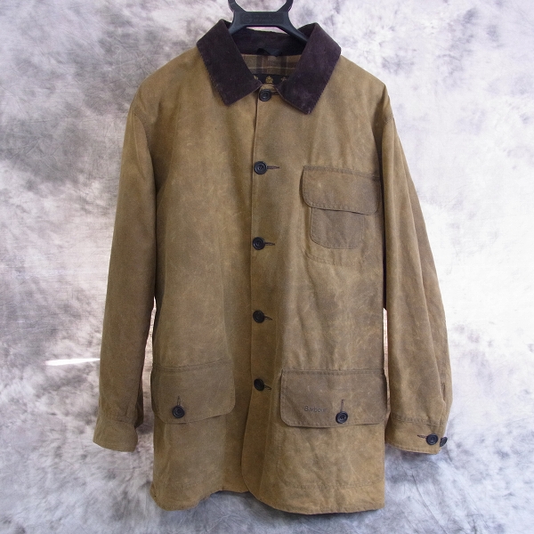 実際に弊社で買取させて頂いた☆Barbour/バブアー オイルド ジャケット/barn jacket L