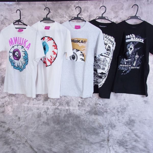 実際に弊社で買取させて頂いた☆MISHKA/ミシカ KEEP WATCH 等 半袖プリントTシャツ S 5点SET