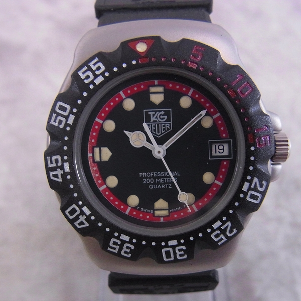 実際に弊社で買取させて頂いたTAG HEUER/タグホイヤー ボーイズ プロフェッショナル 200M フォーミュラ クオーツ 371 513【動作未確認】