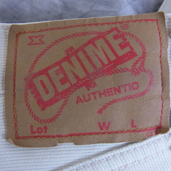 実際に弊社で買取させて頂いたDenime/ドゥニーム オーセンティック コーデュロイパンツ 白/32の画像 2枚目