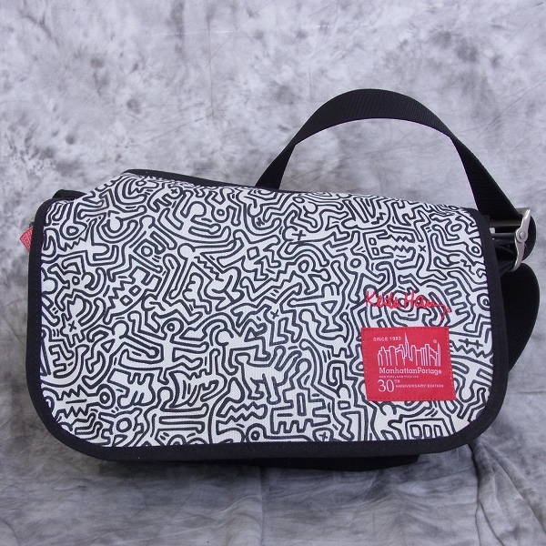 実際に弊社で買取させて頂いたMANHATTAN Portage/マンハッタンポーテージ キースへリング メッセンジャーバッグ 30周年