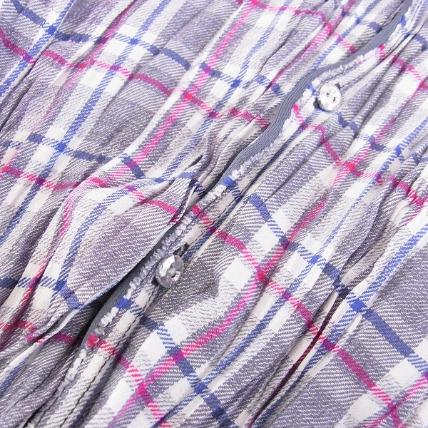 実際に弊社で買取させて頂いた☆Junhashimoto/ジュンハシモト WRINKLE CHECK SHIRTS ネイビー/1060000009/2の画像 4枚目