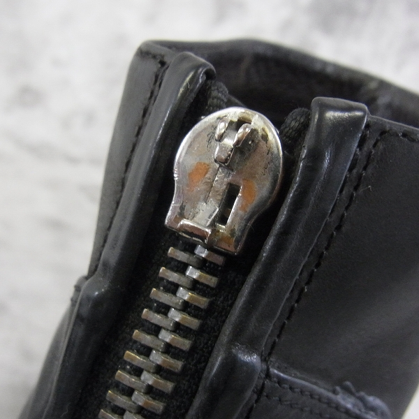 実際に弊社で買取させて頂いたRICK OWENS/リックオウエンス バックジップ ウェッジソールブーツ/41の画像 6枚目