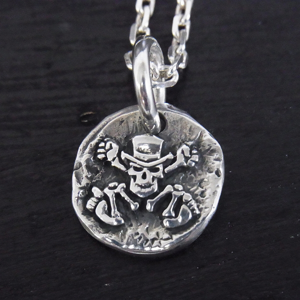 実際に弊社で買取させて頂いた【ギャラ】CRAZY PIG/クレイジーピッグ コインペンダントの画像 2枚目