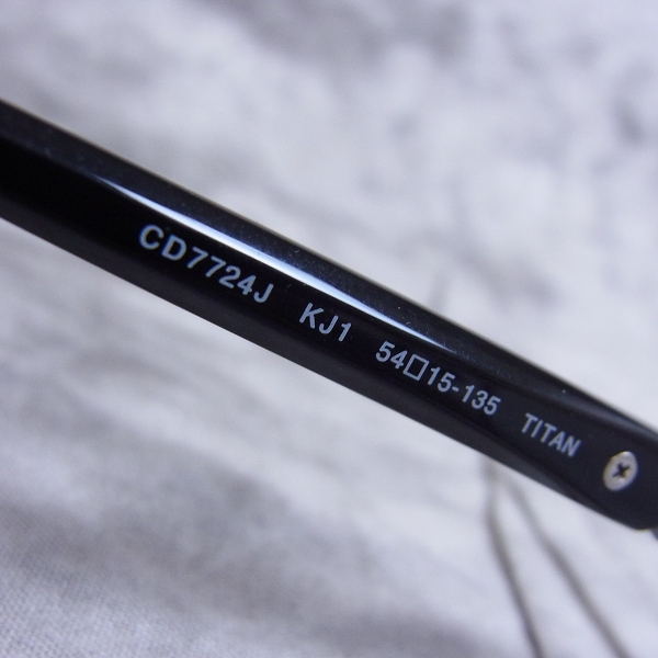 実際に弊社で買取させて頂いたChristian Dior/ディオール メガネフレーム フルリム チタン CD7724Jの画像 5枚目