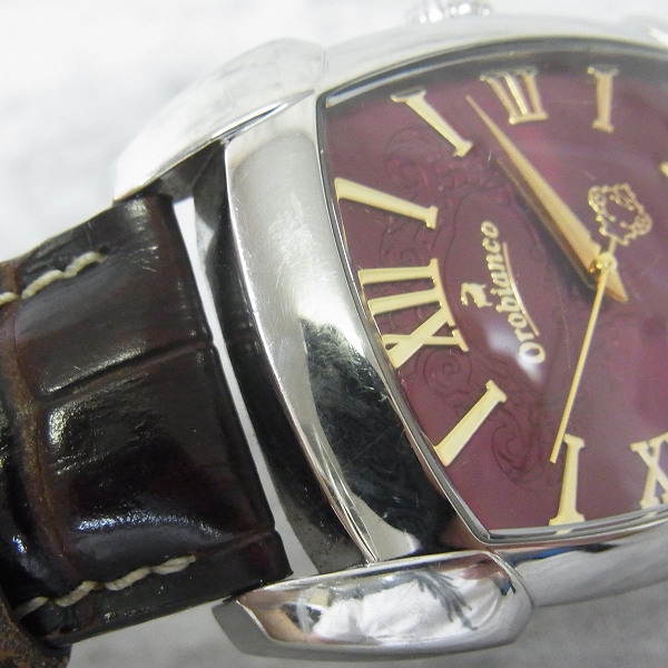 実際に弊社で買取させて頂いたOrobianco/オロビアンコ レッタンゴラ クォーツ腕時計/OR-0012N【動作未確認】の画像 6枚目