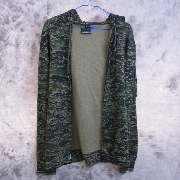 実際に弊社で買取させて頂いた☆【ジャンク】Back Channel/バックチャンネル カモフラ ジップアップパーカー/L