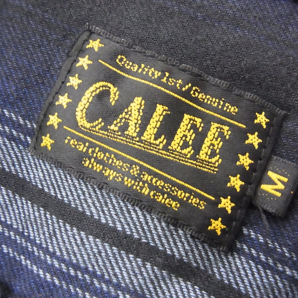 実際に弊社で買取させて頂いた☆CALEE/キャリー ストライプ/長袖シャツ Mの画像 2枚目