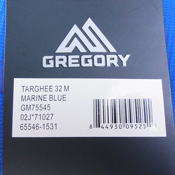 実際に弊社で買取させて頂いた【未使用】GREGORY/グレゴリー ターギー32M リュック/バックパック GM75545の画像 6枚目