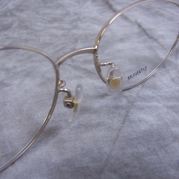 実際に弊社で買取させて頂いたChristian Dior/ディオール メガネフレーム ラウンド チタン CD-7635Jの画像 3枚目