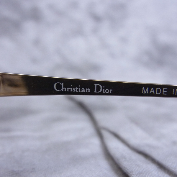 実際に弊社で買取させて頂いたChristian Dior/ディオール メガネフレーム ハーフリム 純チタン CD-7691Jの画像 4枚目