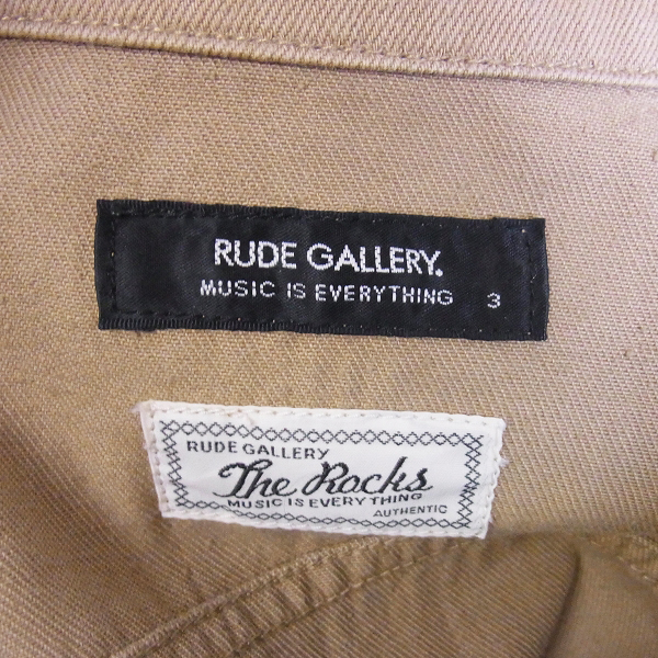 実際に弊社で買取させて頂いたRUDE GALLERY/ルードギャラリー BLACK REBEL オールインワン 茶/3の画像 2枚目