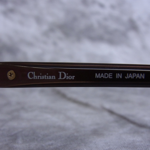 実際に弊社で買取させて頂いたChristian Dior/ディオール メガネフレーム ハーフリム チタン CD7725Jの画像 4枚目