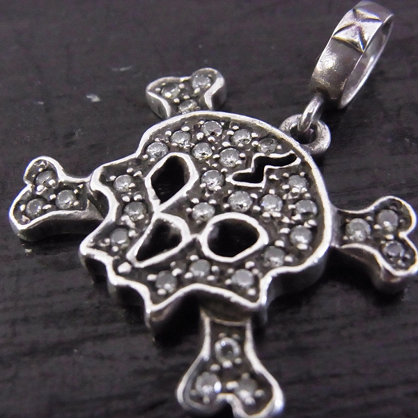 実際に弊社で買取させて頂いたLoree Rodkin/ローリーロドキン フラット パヴェ スカル ペンダント トップ チャーム