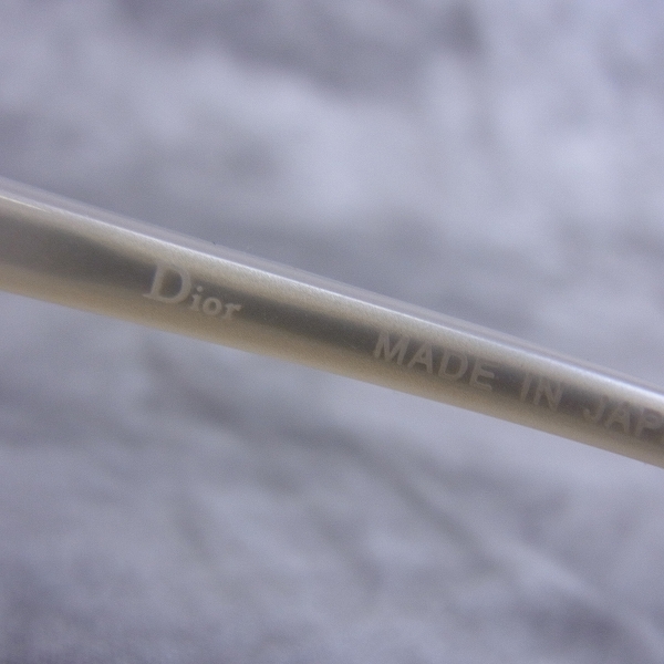 実際に弊社で買取させて頂いたChristian Dior/ディオール メガネフレーム ラウンド チタン CD-7635Jの画像 4枚目