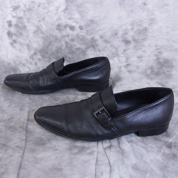 実際に弊社で買取させて頂いたGIORGIO ARMANI/ジョルジオアルマーニ プレーン レザーシューズ/43.5の画像 3枚目