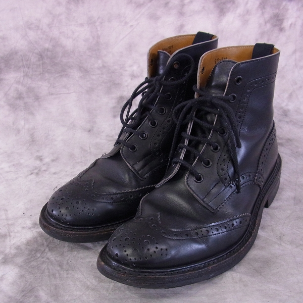 実際に弊社で買取させて頂いたTrickers/トリッカーズ カントリーブーツ/ウィングチップブーツ/M2508/8