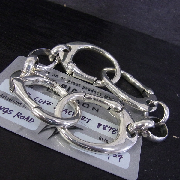 実際に弊社で買取させて頂いた【ギャラ付】CRAZY PIG/クレイジーピッグ LARGE HAND CUFF/ラージハンドカフリンク ブレスレット #878