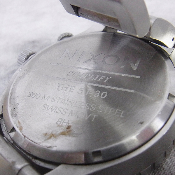 実際に弊社で買取させて頂いたNIXON/ニクソン THE51-30 TIDE A057-100【動作未確認】の画像 5枚目