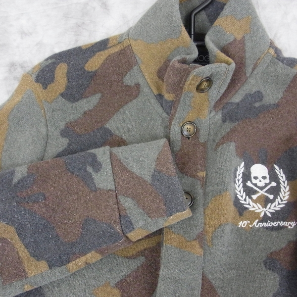 実際に弊社で買取させて頂いた☆HYDROGEN/ハイドロゲン ウール迷彩柄ジャケット/L の画像 5枚目