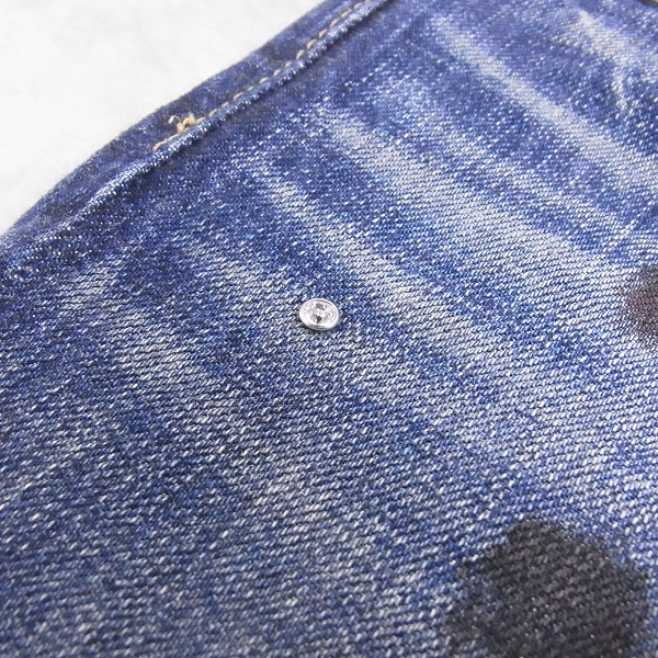 実際に弊社で買取させて頂いたHYSTERICS/ヒステリックス スタッズ付きデニムパンツ/ジーンズ 3AP-4812/Sの画像 8枚目