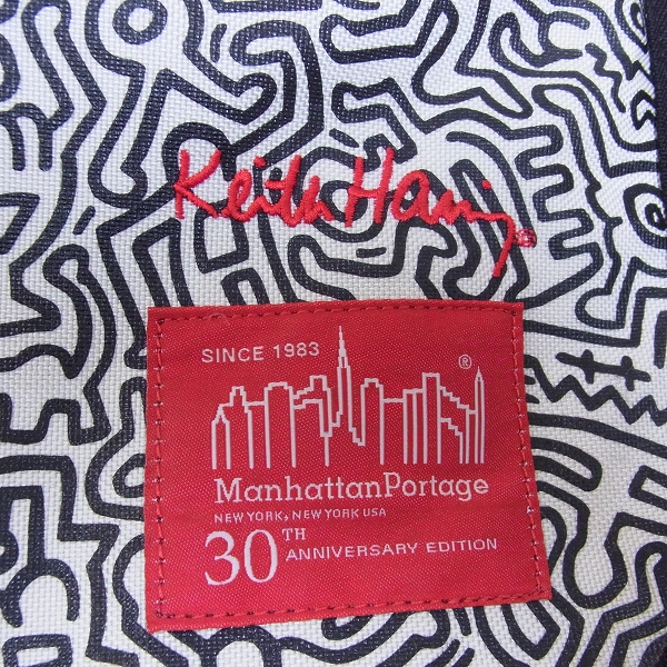 実際に弊社で買取させて頂いたMANHATTAN Portage/マンハッタンポーテージ キースへリング メッセンジャーバッグ 30周年の画像 4枚目