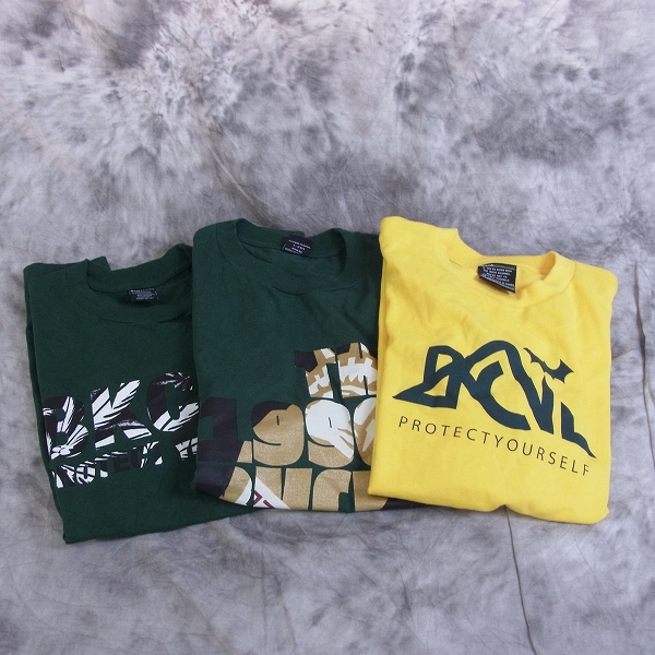 実際に弊社で買取させて頂いたBack Channel/バックチャンネル プリントTシャツ/M 3点SET