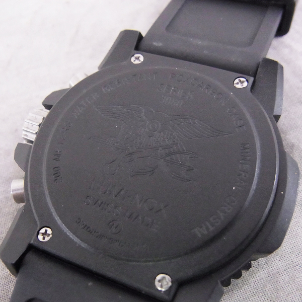 実際に弊社で買取させて頂いたLUMINOX/ルミノックス 3080 ネイビーシールズ カラーマークシリーズ クロノグラフの画像 3枚目