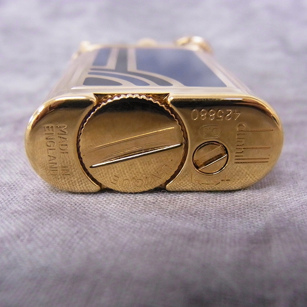 実際に弊社で買取させて頂いたdunhill/ダンヒル UNIQUE/ユニーク ストライプ ガスライターの画像 2枚目