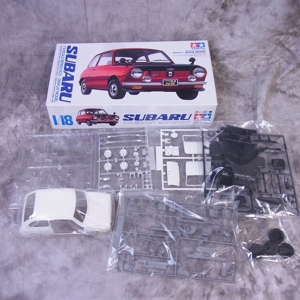 実際に弊社で買取させて頂いた【未組立】TAMIYA/タミヤ SUBARU R-2SS/PEUGEOT206ERC スバル/プジョー 1/24、1/18 プラモデル 2点SETの画像 1枚目