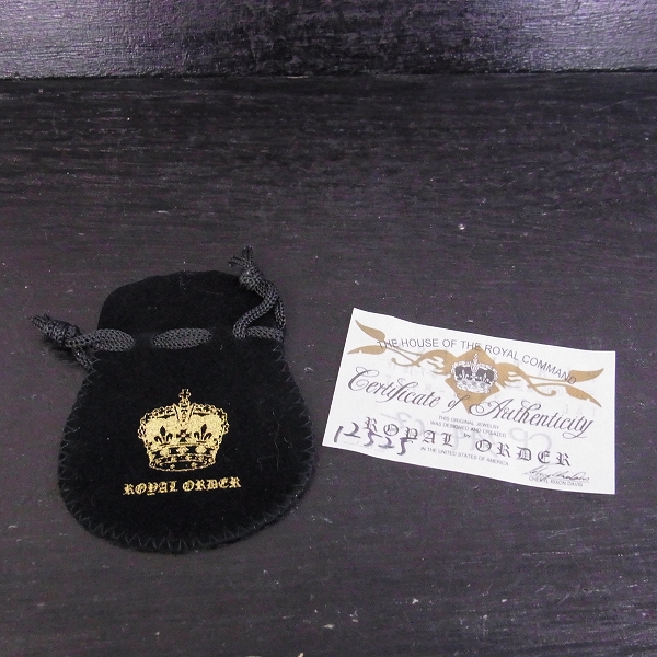 実際に弊社で買取させて頂いた【ギャラ付】ROYAL ORDER/ロイヤルオーダー　TINY SOLID STAR w/CROWN/タイニーソリッドスターw/クラウンペンダント w/CZ SP344-CZの画像 5枚目