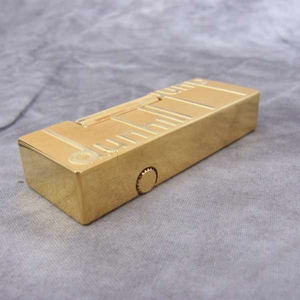 実際に弊社で買取させて頂いたdunhill/ダンヒル ローラーガスライター ロゴ立体デザインの画像 3枚目