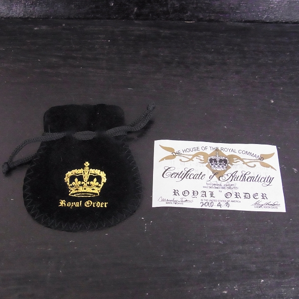 実際に弊社で買取させて頂いた【ギャラ付】ROYAL ORDER/ロイヤルオーダー　RO EMBLEM WITH SPINNING CROWN/エンブレムw/スピニングクラウンペンダント SP250の画像 6枚目