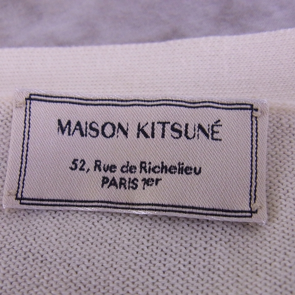 実際に弊社で買取させて頂いた☆MAISON KITSUNE/メゾンキツネ コットンカーディガン Mの画像 2枚目