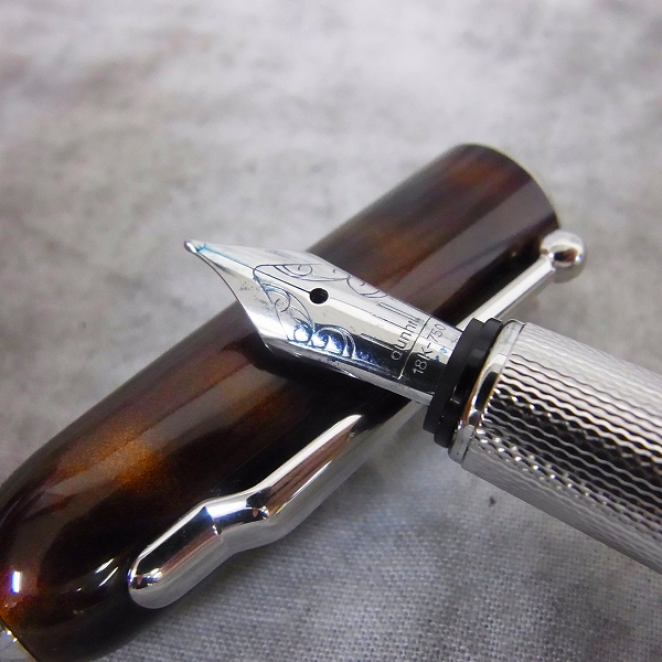 実際に弊社で買取させて頂いたdunhill /ダンヒル 万年筆 サイドカー トータスシェル  ペン先18K－750 　