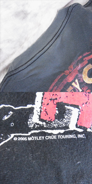 実際に弊社で買取させて頂いたMOTLEY CRUE/モトリークルー バンドTシャツ 2005年 TOUR 他 L/7点SETの画像 5枚目