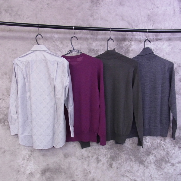 実際に弊社で買取させて頂いたLANVIN/ランバン ニット・長袖シャツ等 4点セットの画像 1枚目