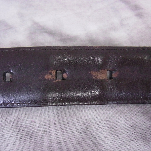 実際に弊社で買取させて頂いたBVLGARI/ブルガリ スクエアバックル レザーベルトの画像 5枚目