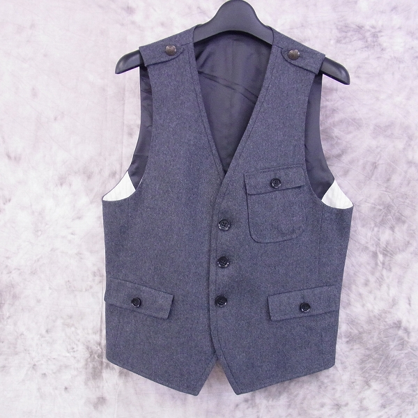 実際に弊社で買取させて頂いた☆HUGO BOSS/ヒューゴボス　カシミア混ウールジレベスト エポレット装飾/46