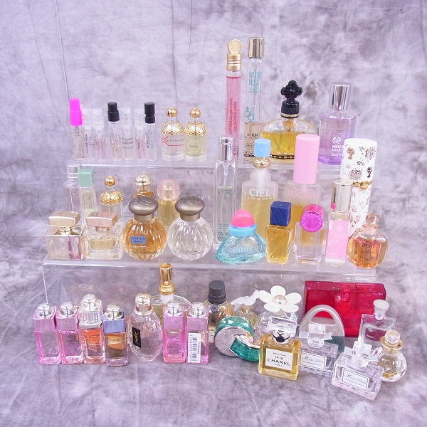 実際に弊社で買取させて頂いたDior/CHANEL/BVLGARI 等 香水/フレグランス ミニボトル 50点↑SET
