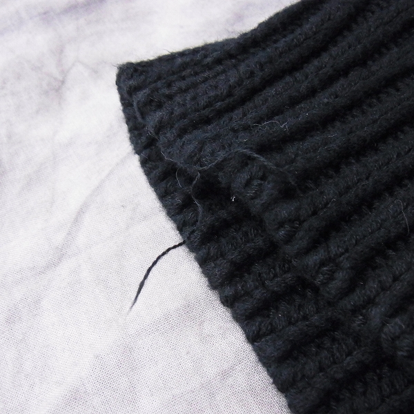 実際に弊社で買取させて頂いたGOODENOUGH/グッドイナフ ケーブルニットパーカー ブラック Mの画像 5枚目
