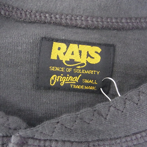 実際に弊社で買取させて頂いたRATS/ラッツ 16SS 七分丈 ヘンリーネックTee グレー/S 16'RTC-0303の画像 2枚目