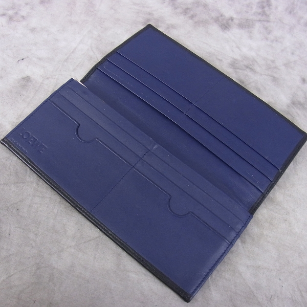 実際に弊社で買取させて頂いたLOEWE/ロエベ 二つ折り レザーウォレット/長財布の画像 2枚目