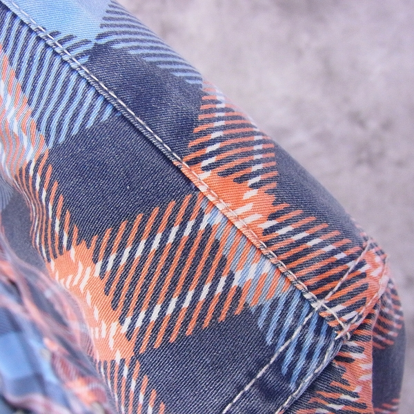 実際に弊社で買取させて頂いたM/エム カットオフ チェックシャツ Mの画像 5枚目