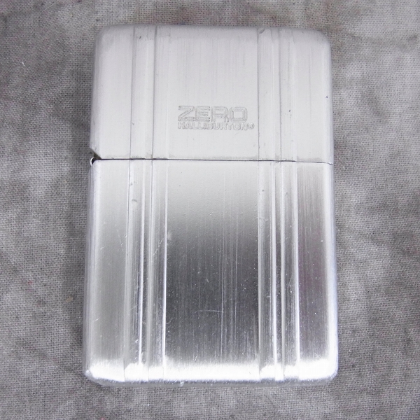 実際に弊社で買取させて頂いたZIPPO/ジッポー ZERO HALLIBURTON/ゼロハリバートンⅡ-AL/コラボライター 2005年製  の画像 1枚目