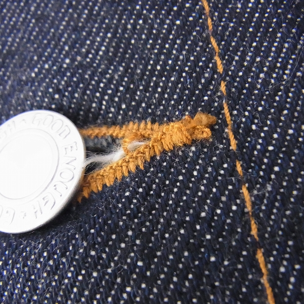 実際に弊社で買取させて頂いたGOODENOUGH/グッドイナフ デニムジャケット ｗ：36 lot:8111の画像 5枚目