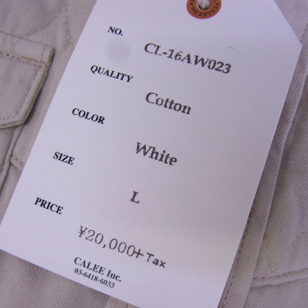 実際に弊社で買取させて頂いたCALEE/キャリー 16AW L/S DENIM WESTERN SHIRT/デニムウエスタンシャツ Lの画像 3枚目